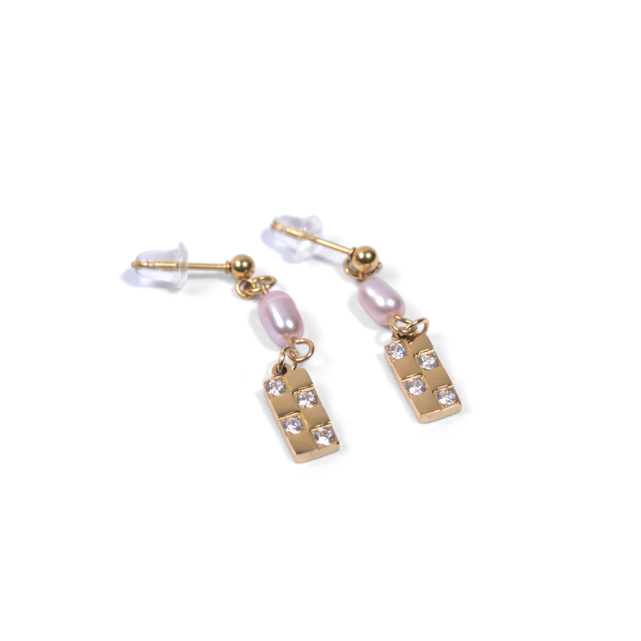 Parure Quartz Rose Damier — photo 4